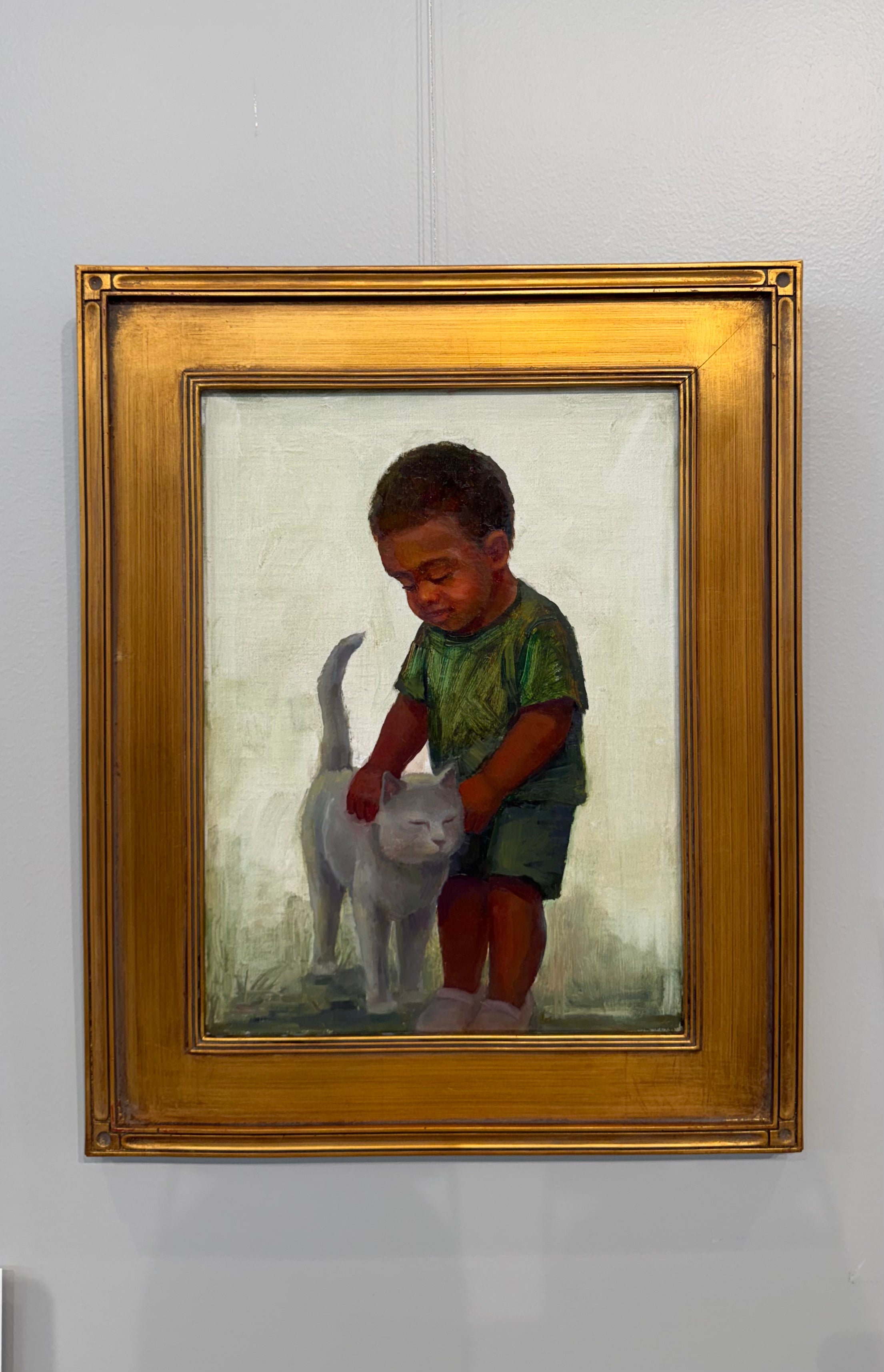 A Boy and his Cat Study No. 1