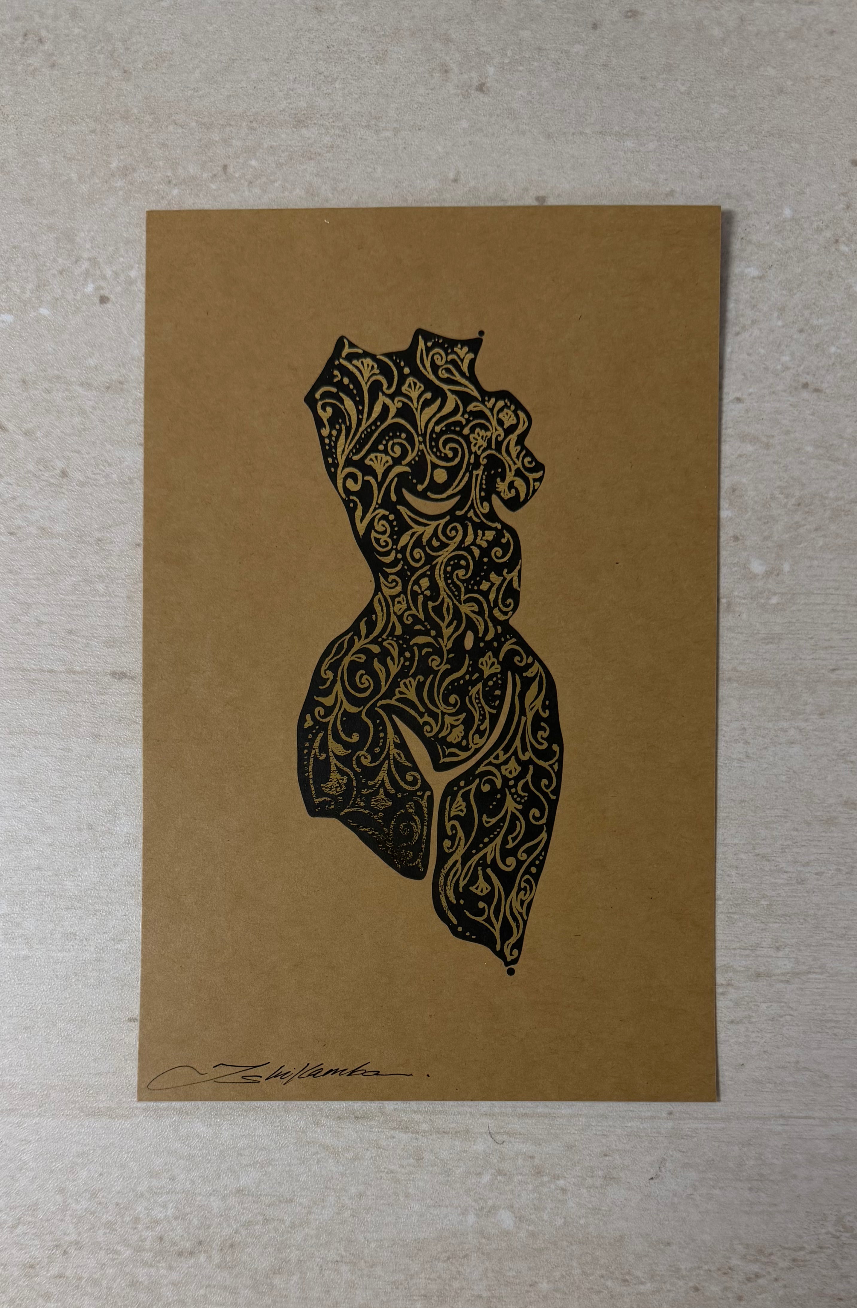 Eve Figure Study Gold Foiled (Limited Time Only)