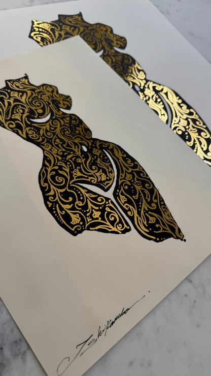 Eve Figure Study Gold Foiled (Limited Time Only)