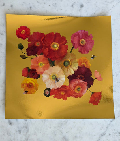 Wild Poppies Gold Foiled (Limited Time Only)