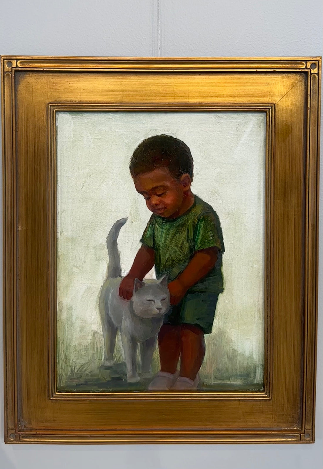 A Boy and his Cat Study No. 1