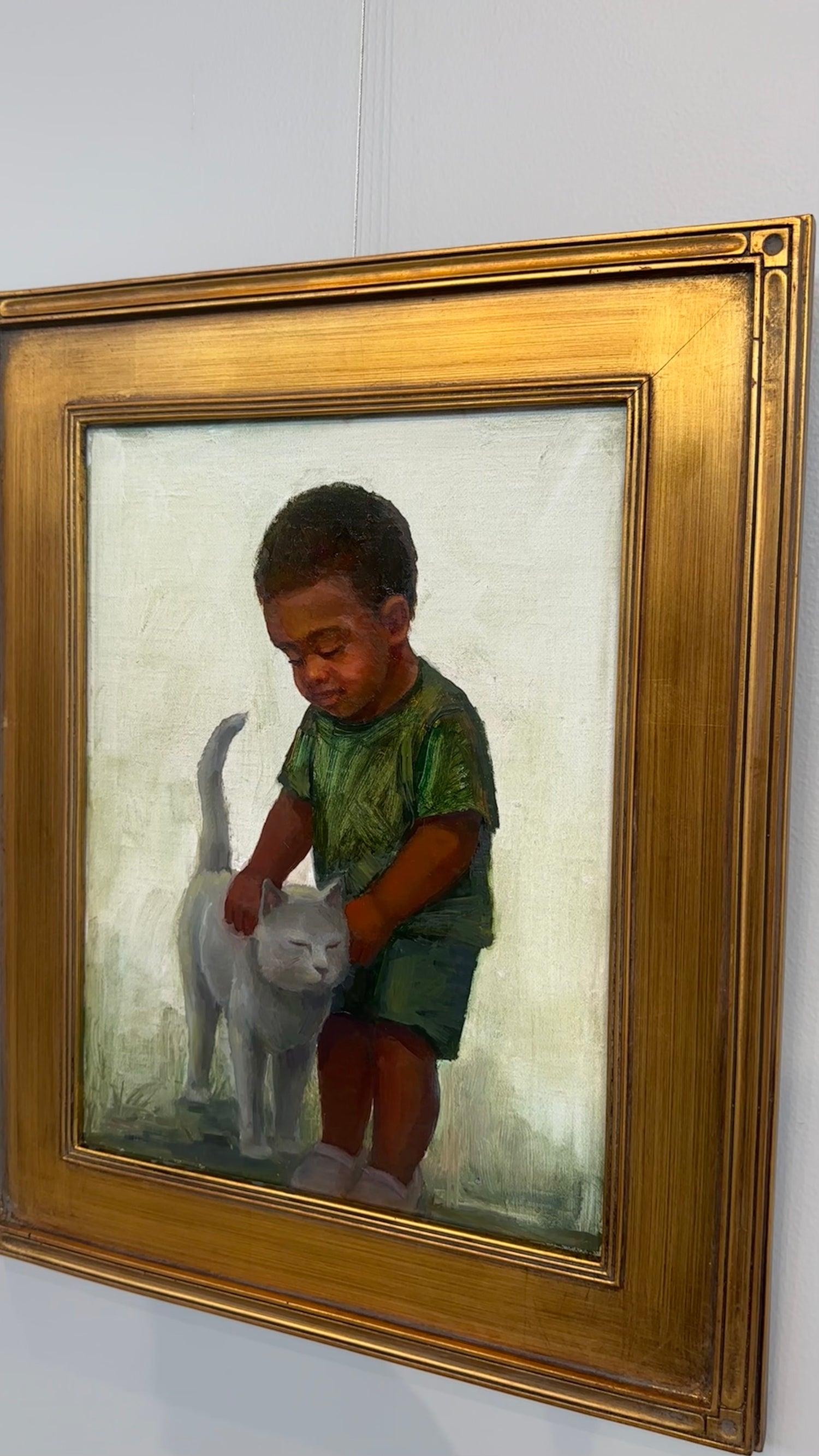 A Boy and his Cat Study No. 1