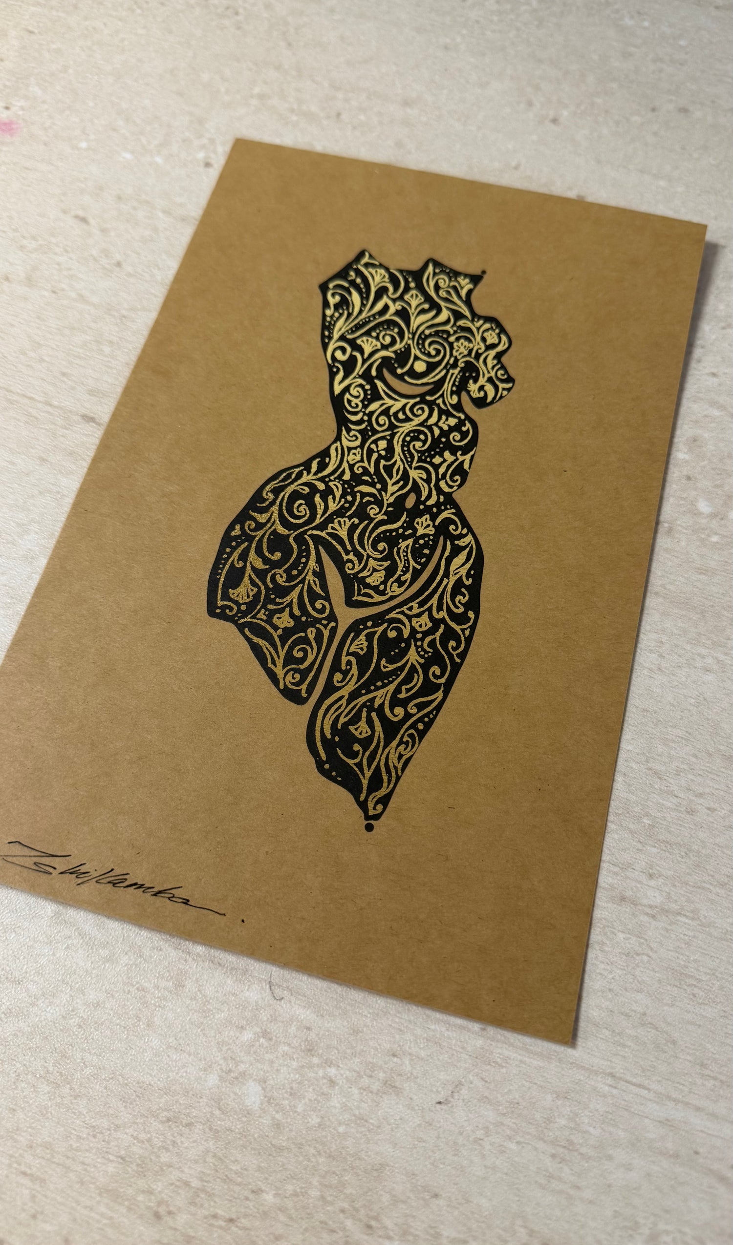 Eve Figure Study Gold Foiled (Limited Time Only)