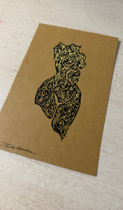 Eve Figure Study Gold Foiled (Limited Time Only)