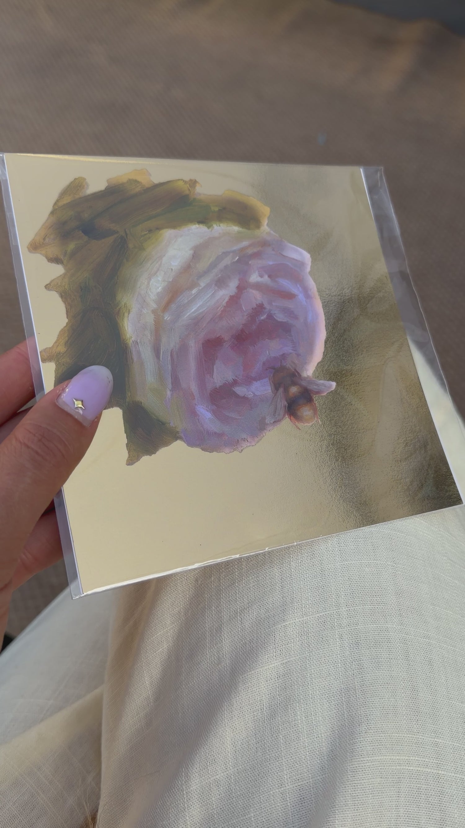 Lavender on Gold (Gold Foil Limited Time Only)