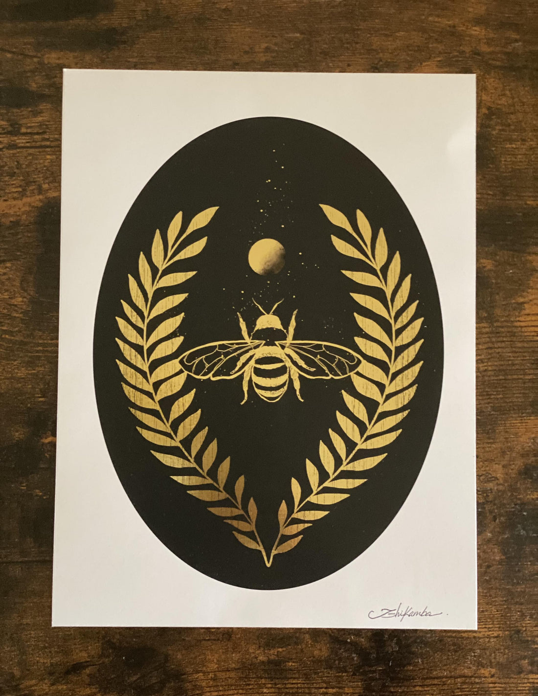 Ascension Gold foil Print